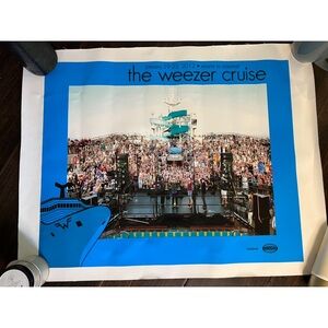 The Weezer Cruise Canvas Group Photo Poster 2012